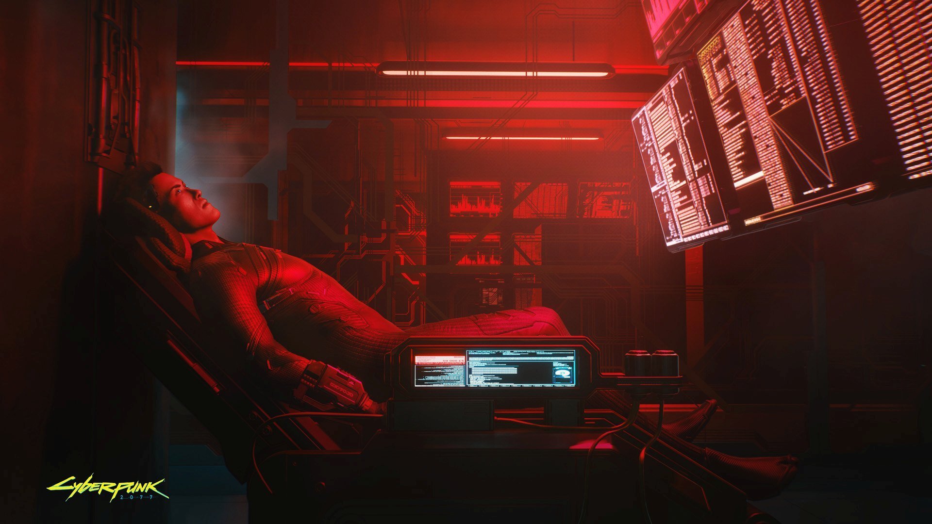 Within a cyberpunk cityscape, a skilled hacker navigates a web of virtual  reality interfaces